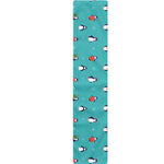 Cute Snowy Penguin Pattern Print Table Runner