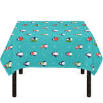 Cute Snowy Penguin Pattern Print Tablecloth