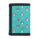 Cute Snowy Penguin Pattern Print Trifold Wallet