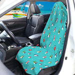 Cute Snowy Penguin Pattern Print Waterproof Car Seat Cover