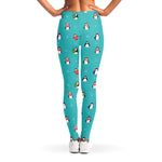 Cute Snowy Penguin Pattern Print Women's Leggings