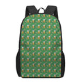 Cute St. Patrick's Day Pattern Print 17 Inch Backpack