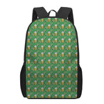 Cute St. Patrick's Day Pattern Print 17 Inch Backpack