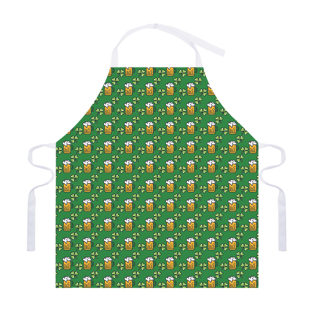 Cute St. Patrick's Day Pattern Print Adjustable Apron