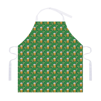 Cute St. Patrick's Day Pattern Print Adjustable Apron