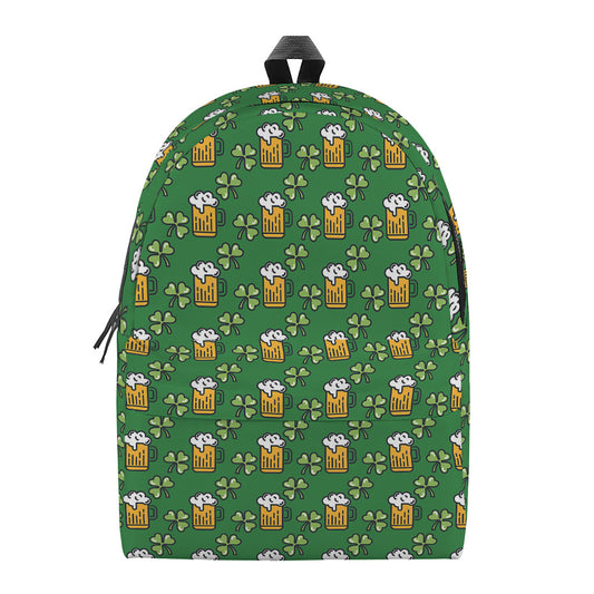 Cute St. Patrick's Day Pattern Print Backpack