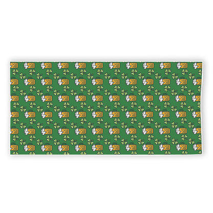 Cute St. Patrick's Day Pattern Print Beach Towel