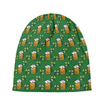 Cute St. Patrick's Day Pattern Print Beanie