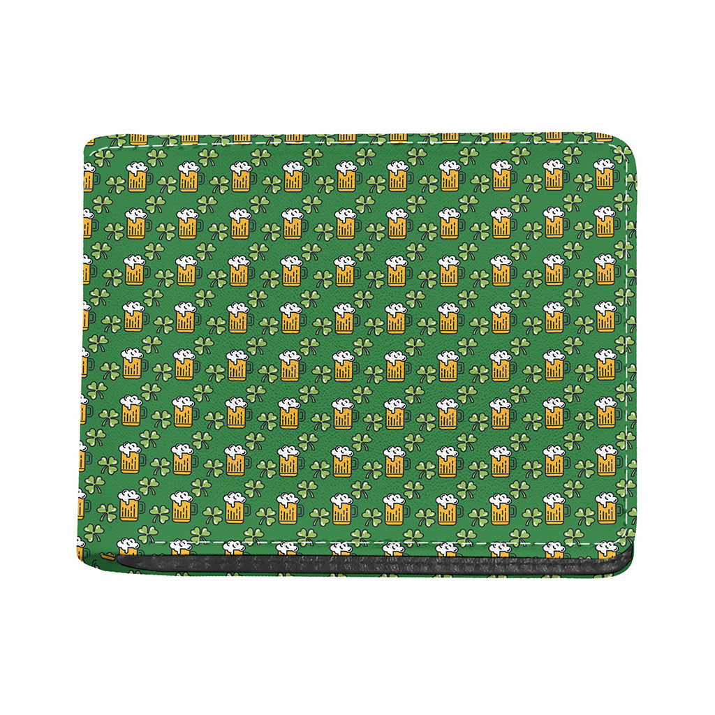Cute St. Patrick's Day Pattern Print Bifold Wallet