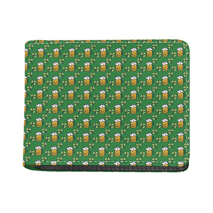 Cute St. Patrick's Day Pattern Print Bifold Wallet