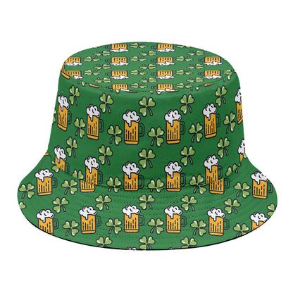 Cute St. Patrick's Day Pattern Print Bucket Hat