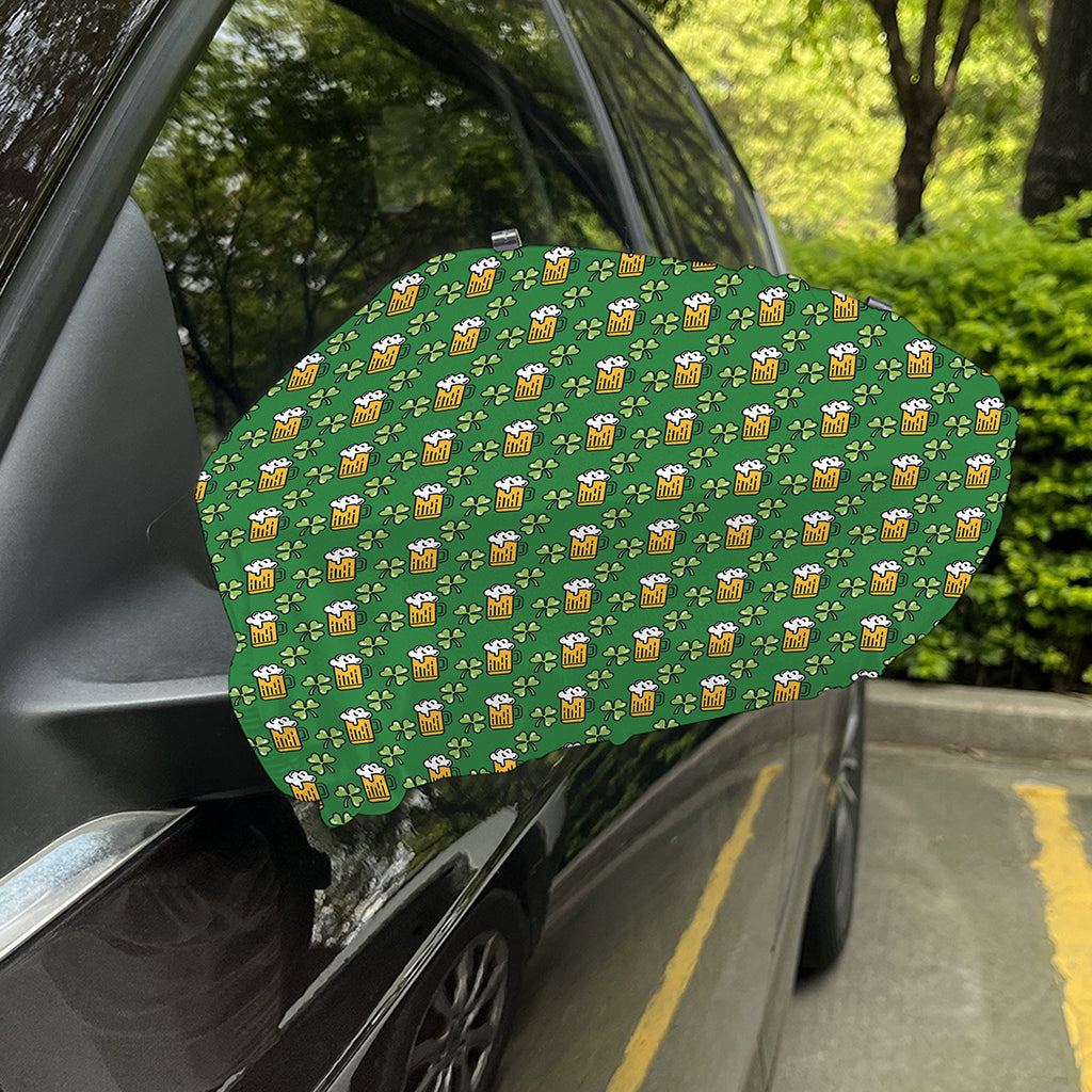 Cute St. Patrick's Day Pattern Print Car Side Mirror Covers