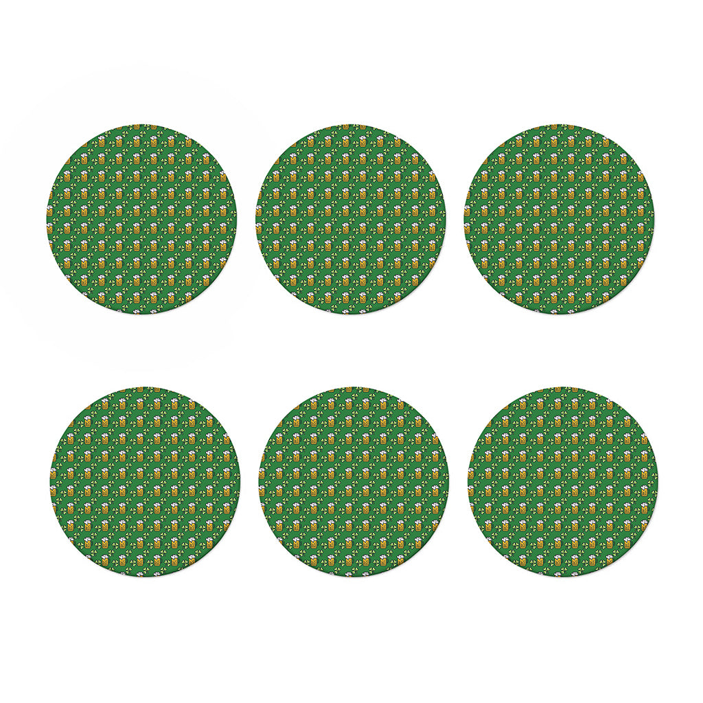 Cute St. Patrick's Day Pattern Print Coaster Set