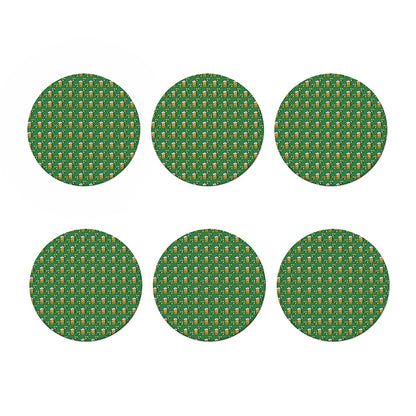 Cute St. Patrick's Day Pattern Print Coaster Set