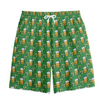 Cute St. Patrick's Day Pattern Print Cotton Shorts