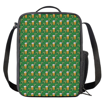 Cute St. Patrick's Day Pattern Print Crossbody Lunch Bag
