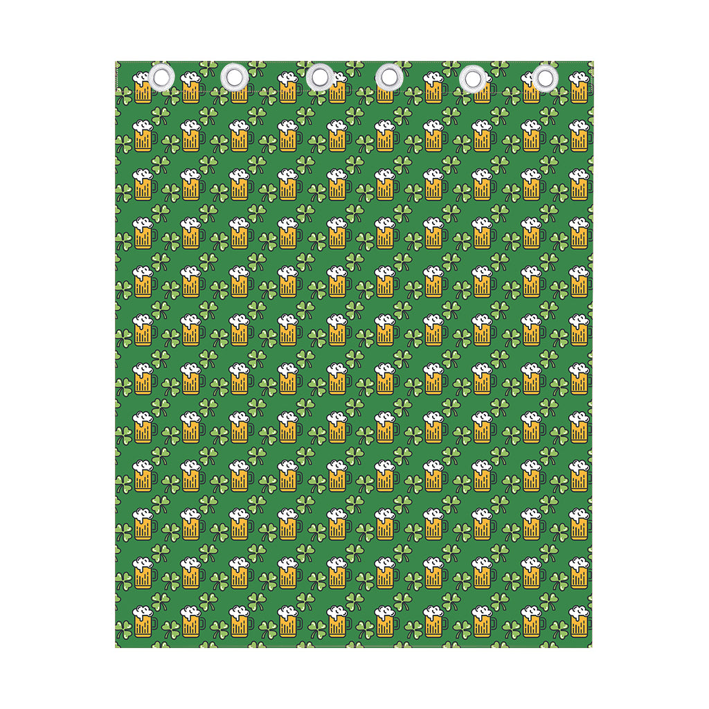 Cute St. Patrick's Day Pattern Print Curtain