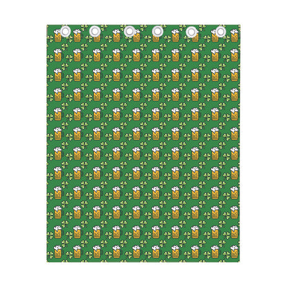 Cute St. Patrick's Day Pattern Print Curtain