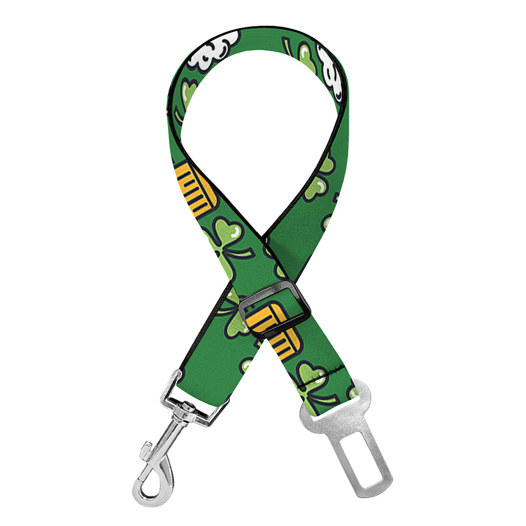 Cute St. Patrick's Day Pattern Print Dog Seat Belt