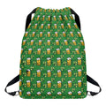 Cute St. Patrick's Day Pattern Print Drawstring Backpack