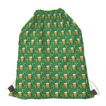 Cute St. Patrick's Day Pattern Print Drawstring Bag