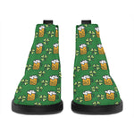 Cute St. Patrick's Day Pattern Print Flat Ankle Boots
