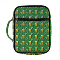 Cute St. Patrick's Day Pattern Print Front Pocket Bible Bag