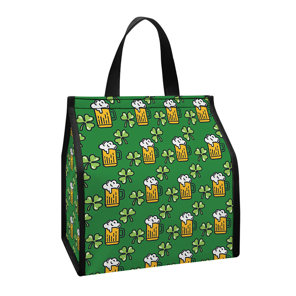Cute St. Patrick's Day Pattern Print Insulated Lunch Tote