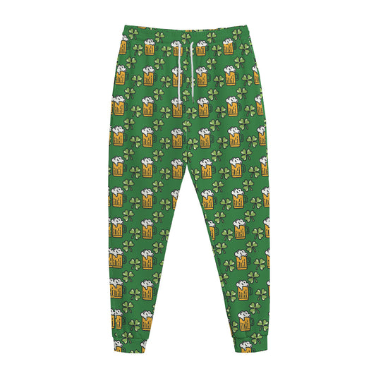 Cute St. Patrick's Day Pattern Print Jogger Pants