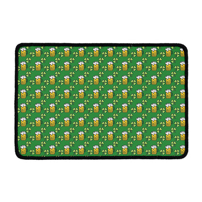 Cute St. Patrick's Day Pattern Print Kitchen Mat