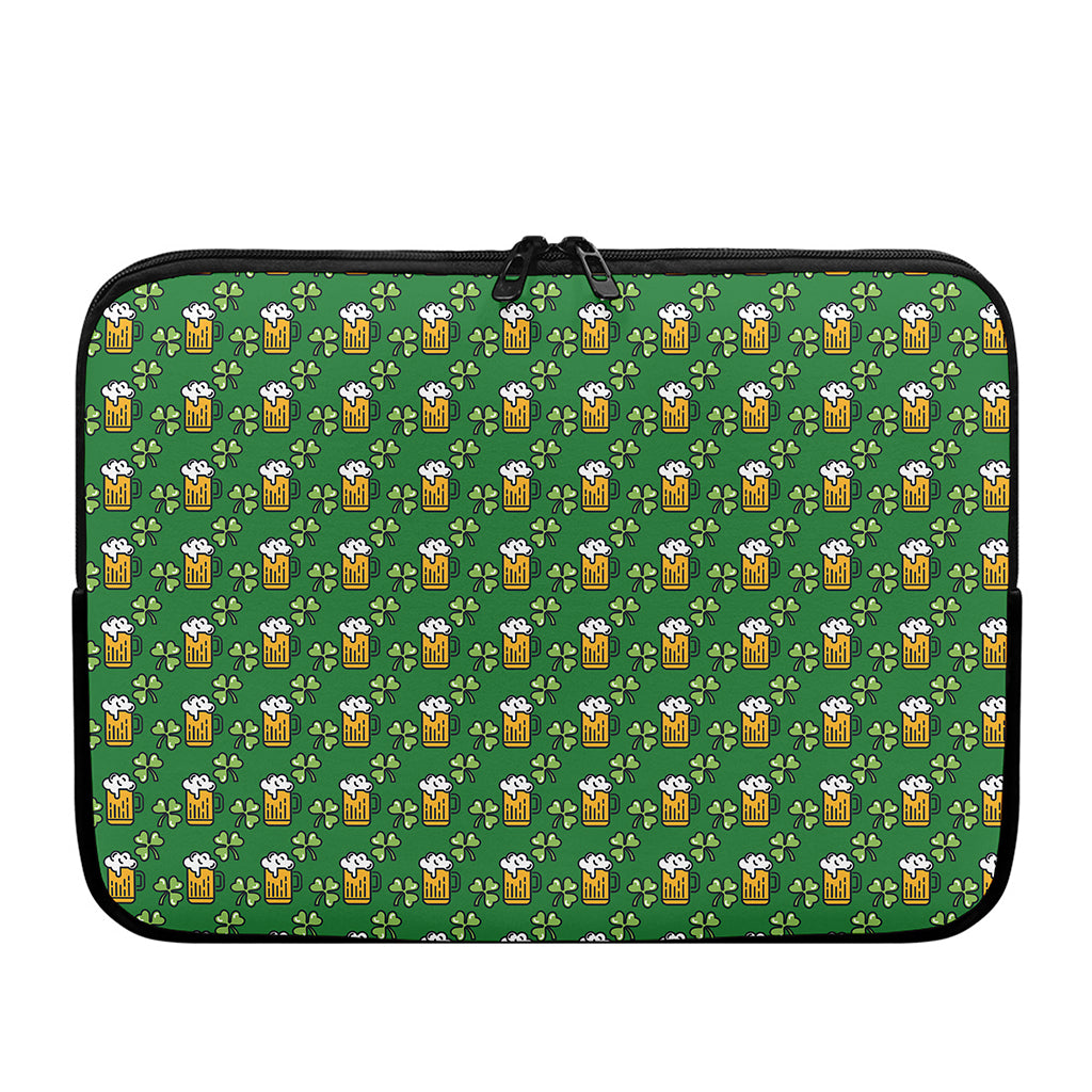 Cute St. Patrick's Day Pattern Print Laptop Sleeve