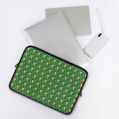Cute St. Patrick's Day Pattern Print Laptop Sleeve