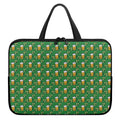 Cute St. Patrick's Day Pattern Print Laptop Sleeve With Handle