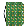 Cute St. Patrick's Day Pattern Print Leather Bible Cover
