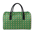 Cute St. Patrick's Day Pattern Print Leather Duffel Bag