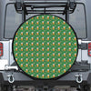 Cute St. Patrick's Day Pattern Print Leather Spare Tire Cover