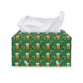 Cute St. Patrick's Day Pattern Print Leather Tissue Box Cover