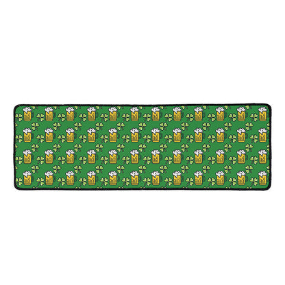 Cute St. Patrick's Day Pattern Print Long Kitchen Mat