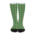 Cute St. Patrick's Day Pattern Print Long Socks