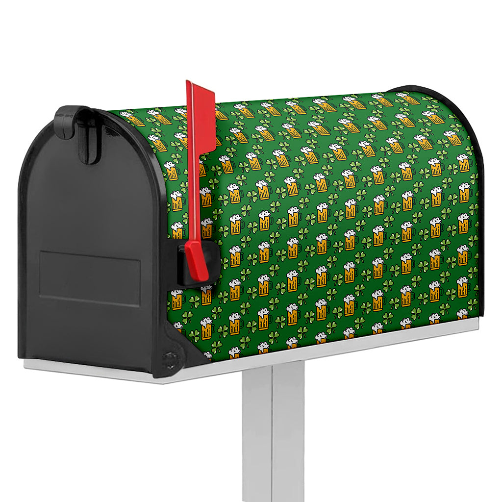 Cute St. Patrick's Day Pattern Print Mailbox Cover