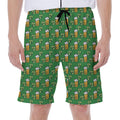 Cute St. Patrick's Day Pattern Print Men's Beach Shorts