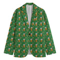 Cute St. Patrick's Day Pattern Print Men's Blazer