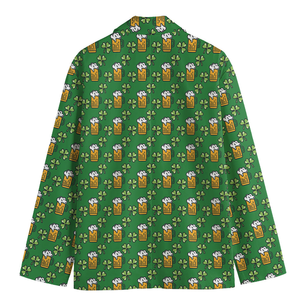 Cute St. Patrick's Day Pattern Print Men's Blazer
