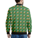 Cute St. Patrick's Day Pattern Print Men's Bomber Jacket