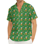 Cute St. Patrick's Day Pattern Print Men's Deep V-Neck Shirt