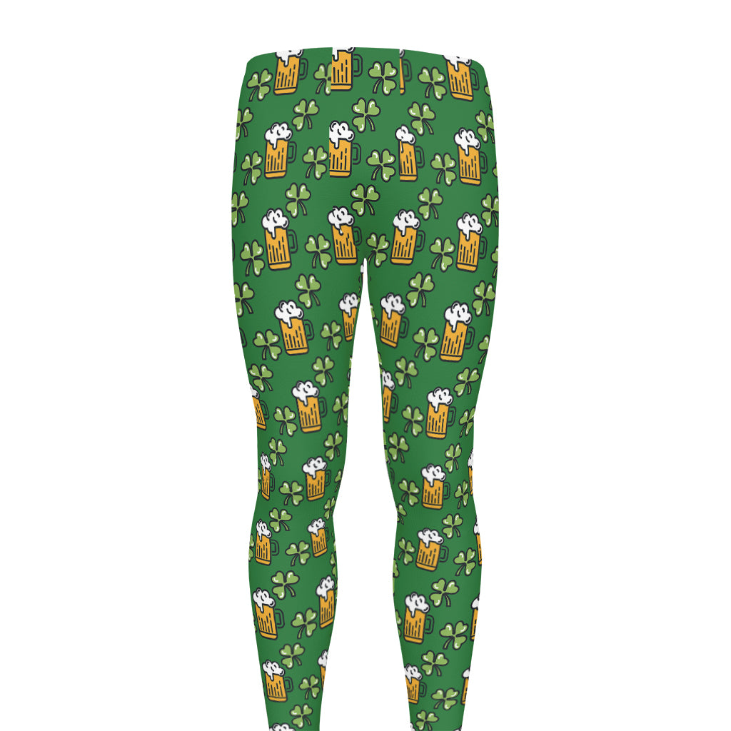 Cute St. Patrick's Day Pattern Print Men's leggings