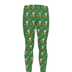 Cute St. Patrick's Day Pattern Print Men's leggings