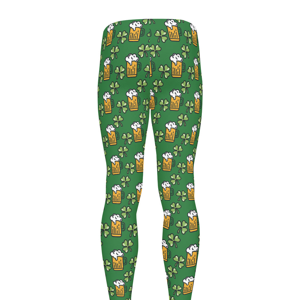 Cute St. Patrick's Day Pattern Print Men's leggings