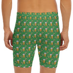 Cute St. Patrick's Day Pattern Print Men's Long Boxer Briefs