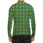 Cute St. Patrick's Day Pattern Print Men's Long Sleeve Rash Guard